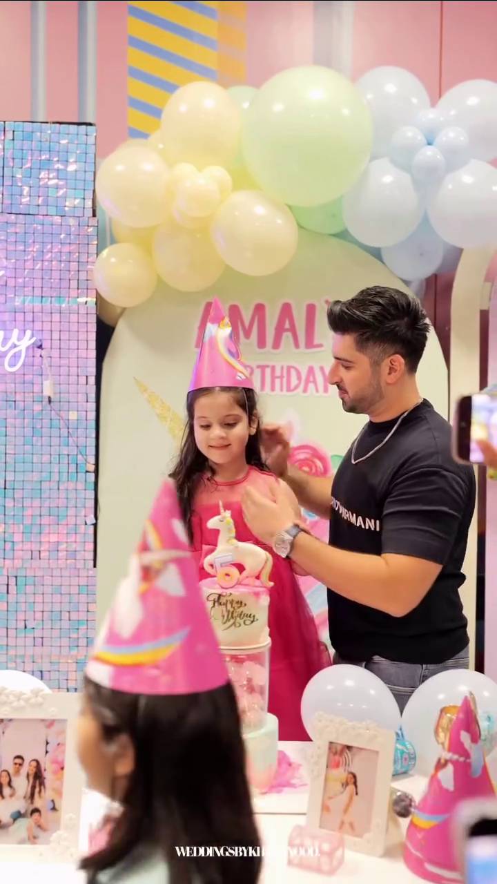 Aiman Khan & Muneeb Butt Celebrate Amal's 5th Birthday – HD Pictures & Videos
