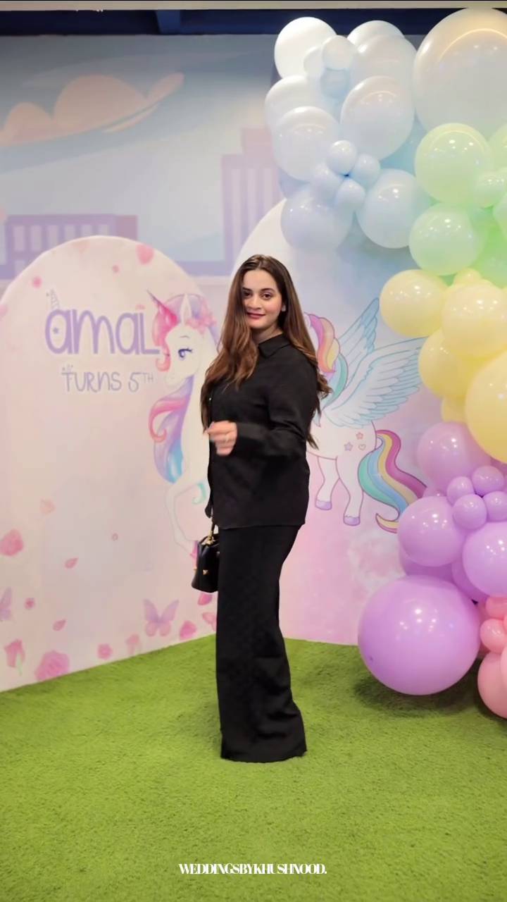 Aiman Khan & Muneeb Butt Celebrate Amal's 5th Birthday – HD Pictures & Videos