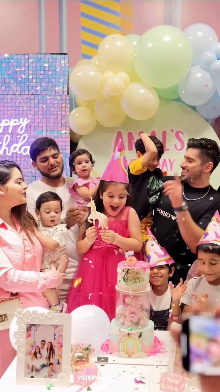 Aiman Khan & Muneeb Butt Celebrate Amal's 5th Birthday – HD Pictures & Videos