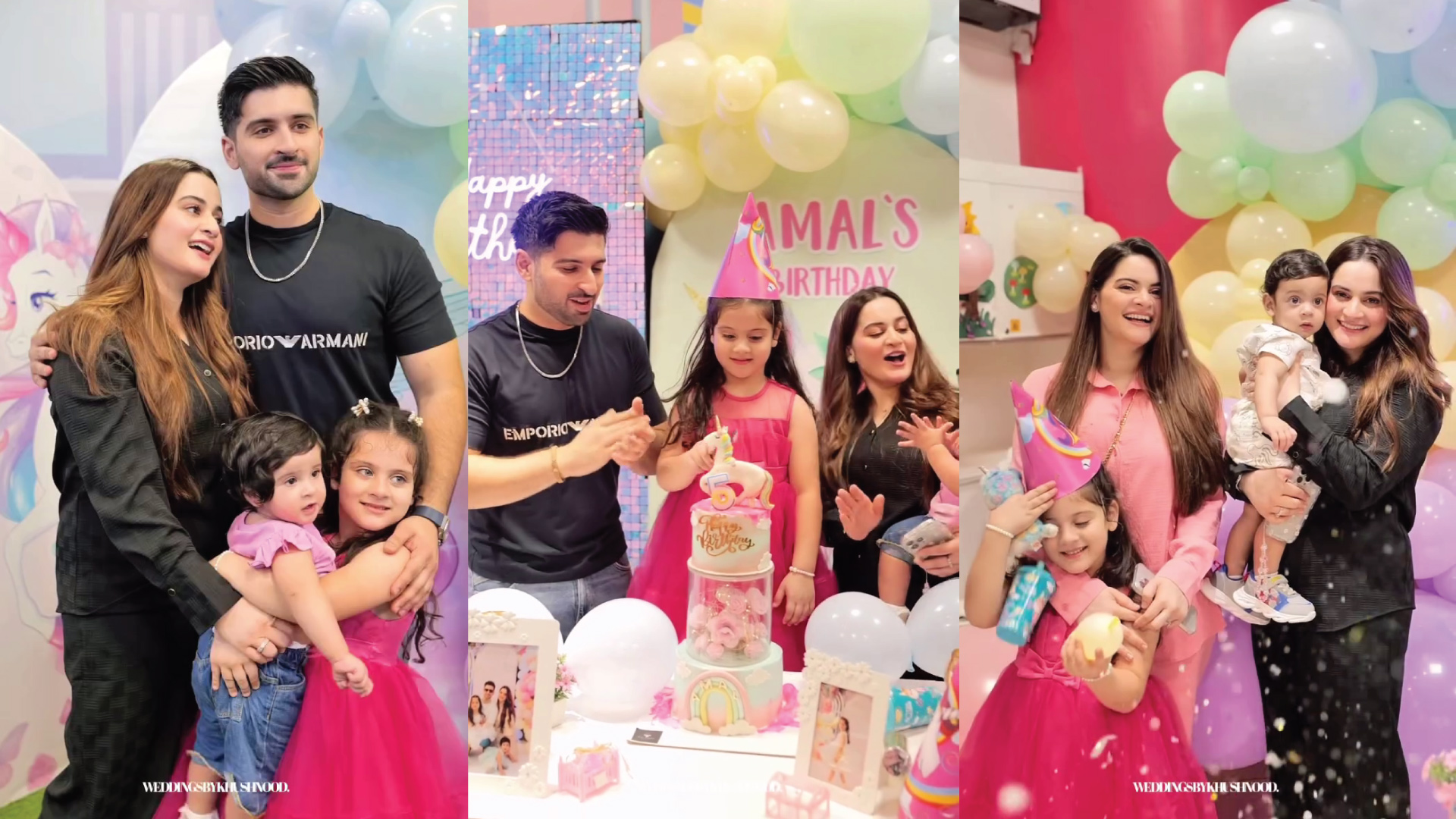 Aiman Khan & Muneeb Butt Celebrate Amal's 5th Birthday – HD Pictures & Videos