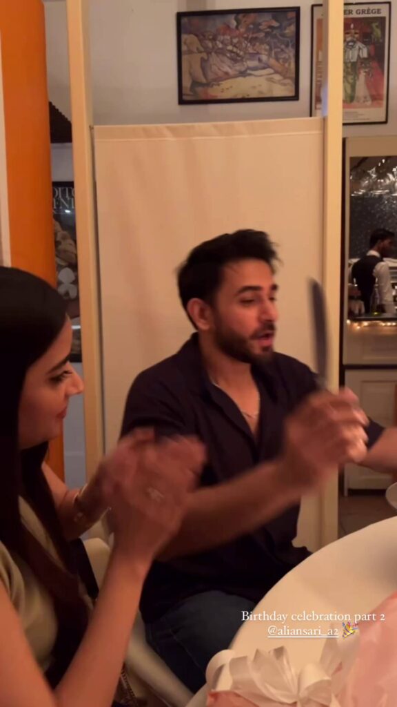 Ali Ansari Celebrates His Birthday with Friends & Wife Saboor