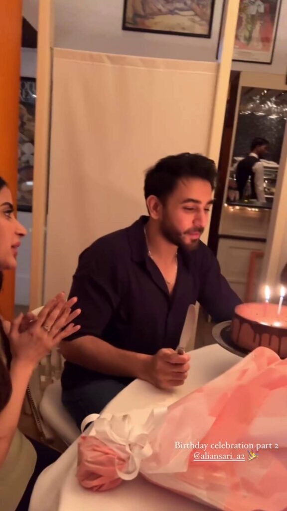 Ali Ansari Celebrates His Birthday with Friends & Wife Saboor