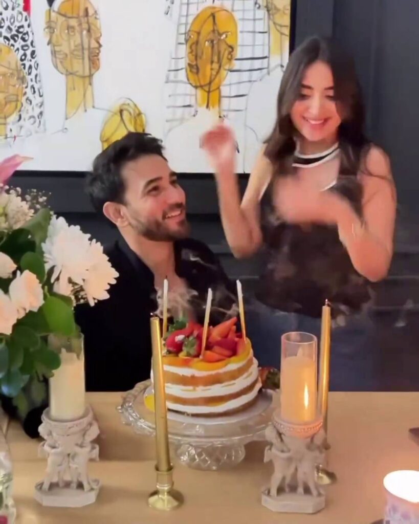 Ali Ansari Celebrates His Birthday with Friends & Wife Saboor