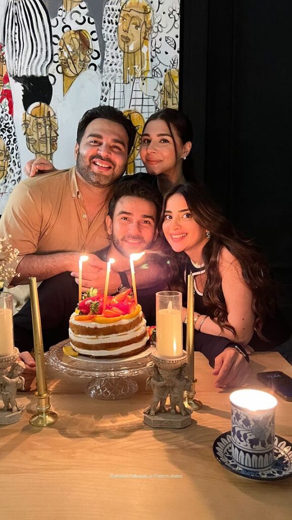 Ali Ansari Celebrates His Birthday with Friends & Wife Saboor