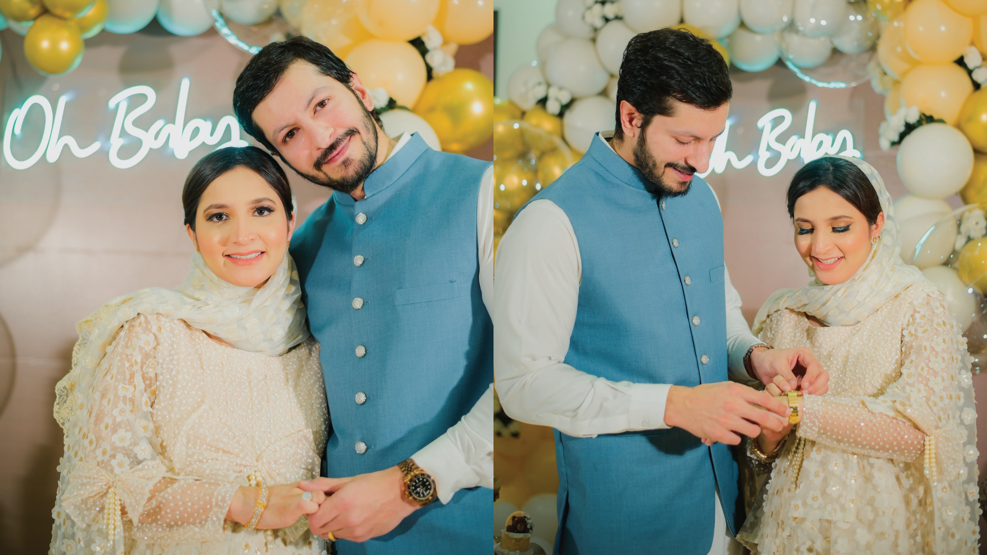 Arsalan Faisal And Nisha Talat Baby Shower HD Pictures And Video