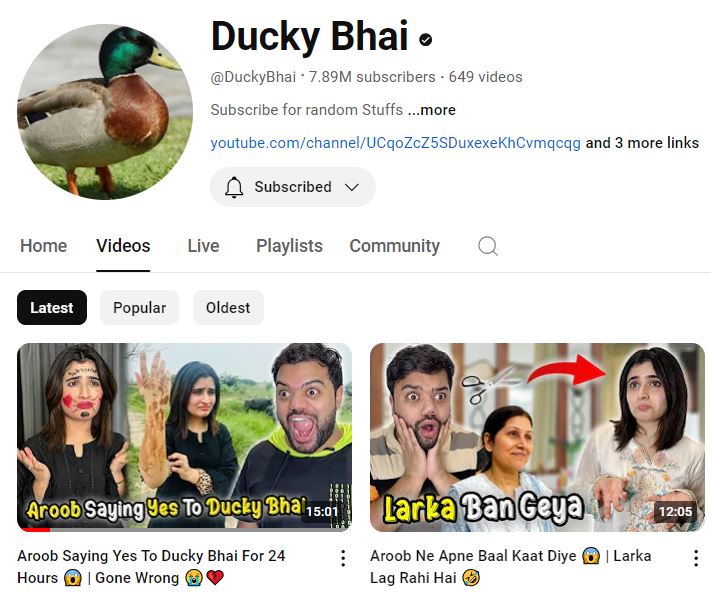 Arshad Reels Overtakes Leading Youtubers from Pakistan