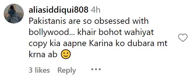 Ayeza Khan Imitates Inspiration from Kareena Kapoor Khan