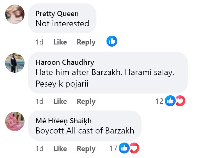Fans Demand Continuous Boycott of Fawad Khan After Barzakh