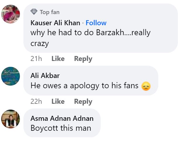 Fans Demand Continuous Boycott of Fawad Khan After Barzakh