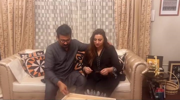 Madeha Naqvi And Her Husband Faisal Sabzwari Celebrate Madeha's Birthday