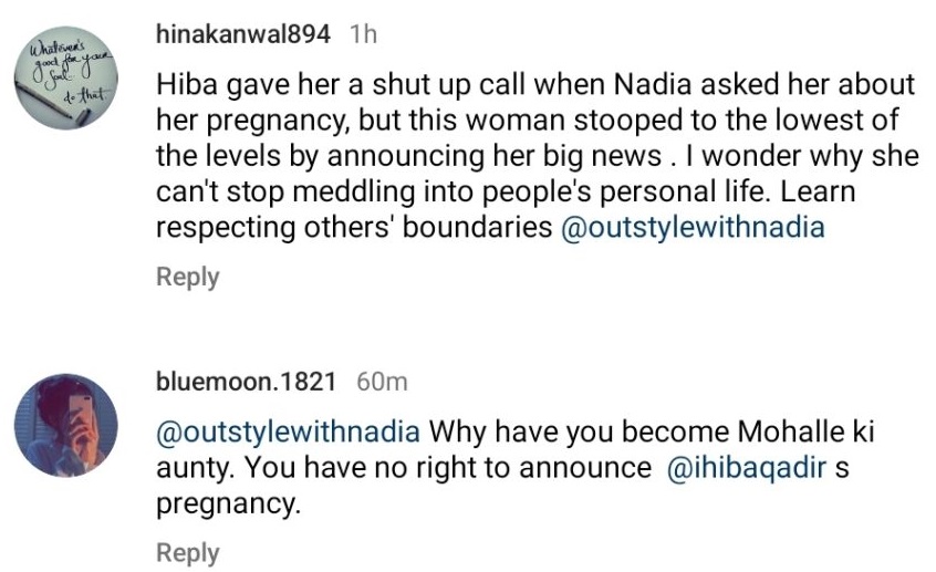 Nadia Khan Faces Criticism for Revealing the Pregnancy of Haba Bukhari