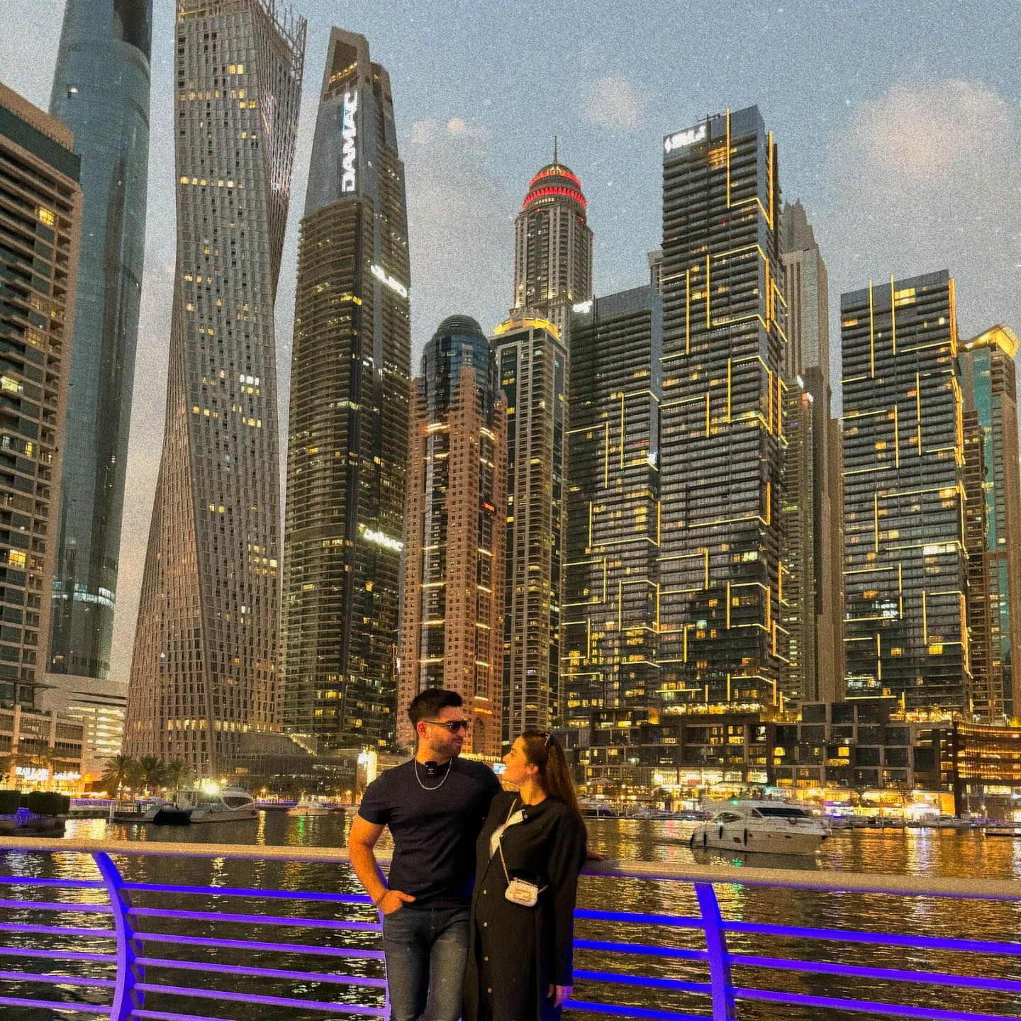 New Pictures Of Aiman Khan & Muneeb Butt From Baku & Dubai
