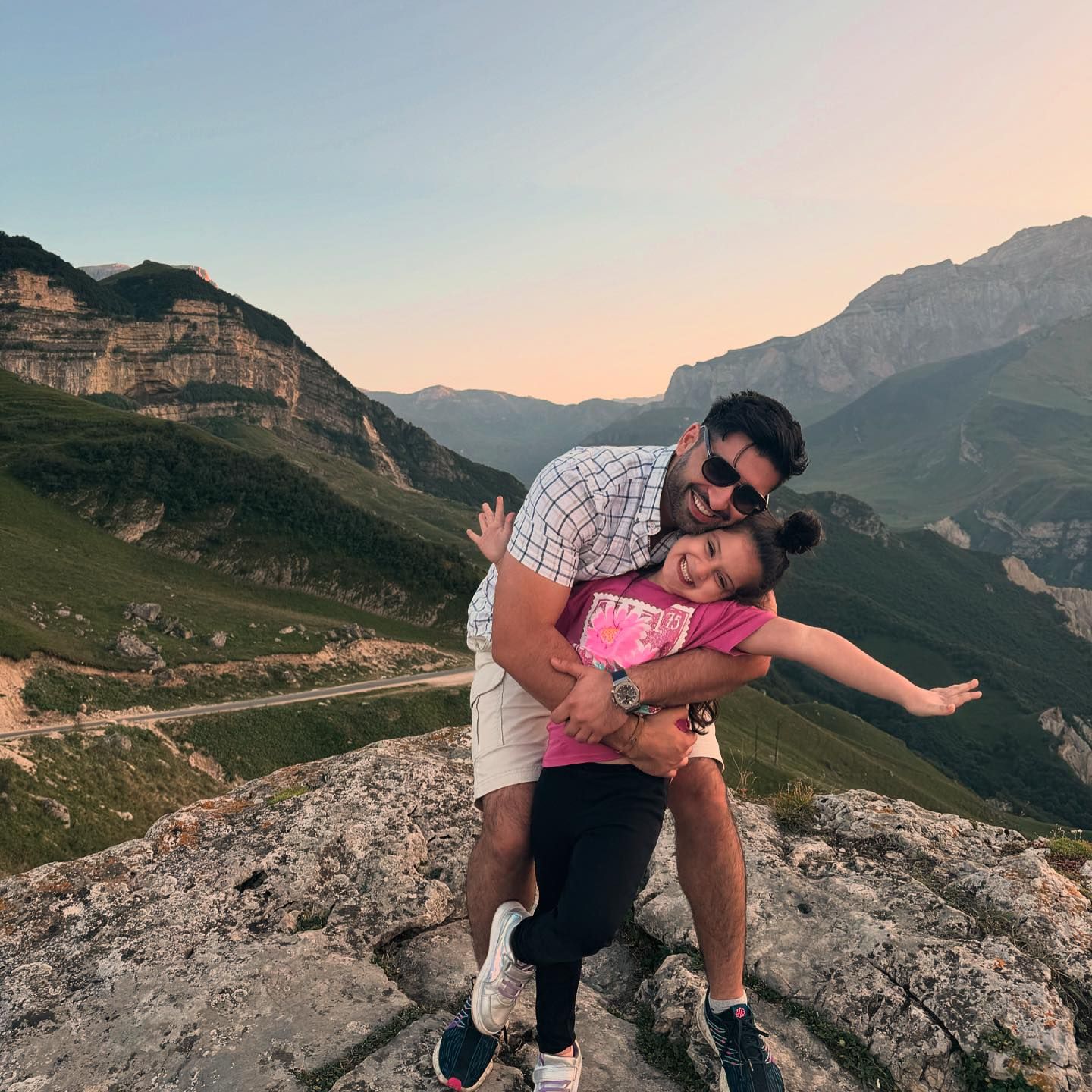 New Pictures Of Aiman Khan & Muneeb Butt From Baku & Dubai
