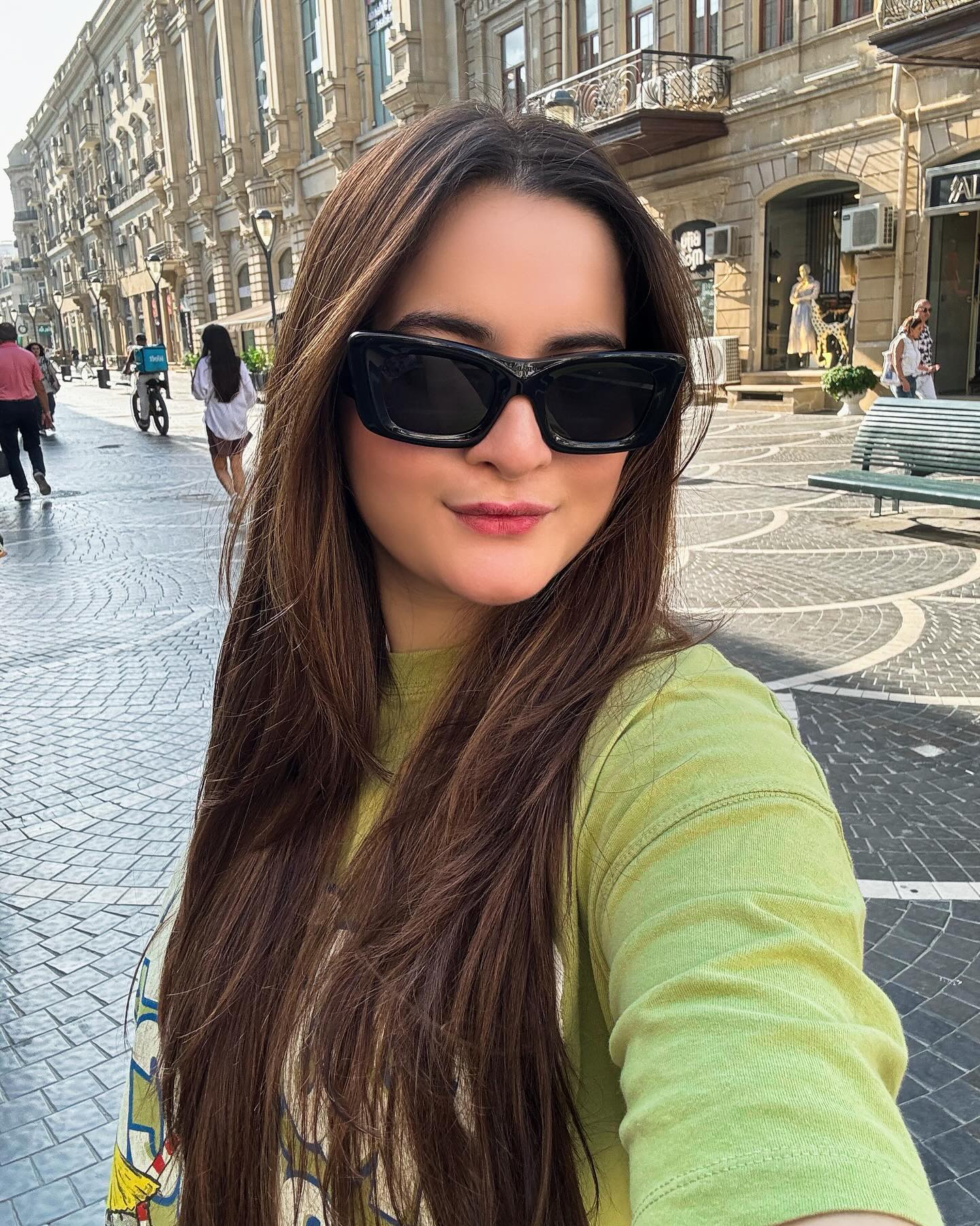 New Pictures Of Aiman Khan & Muneeb Butt From Baku & Dubai