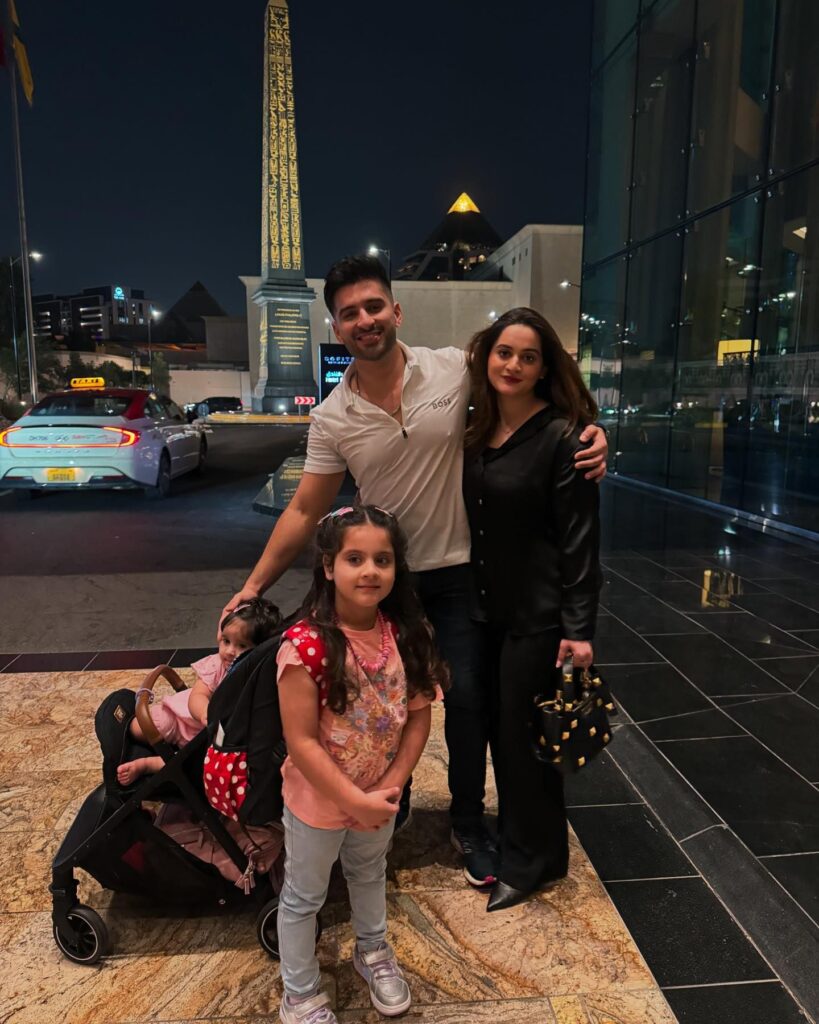 New Pictures Of Aiman Khan & Muneeb Butt From Baku & Dubai