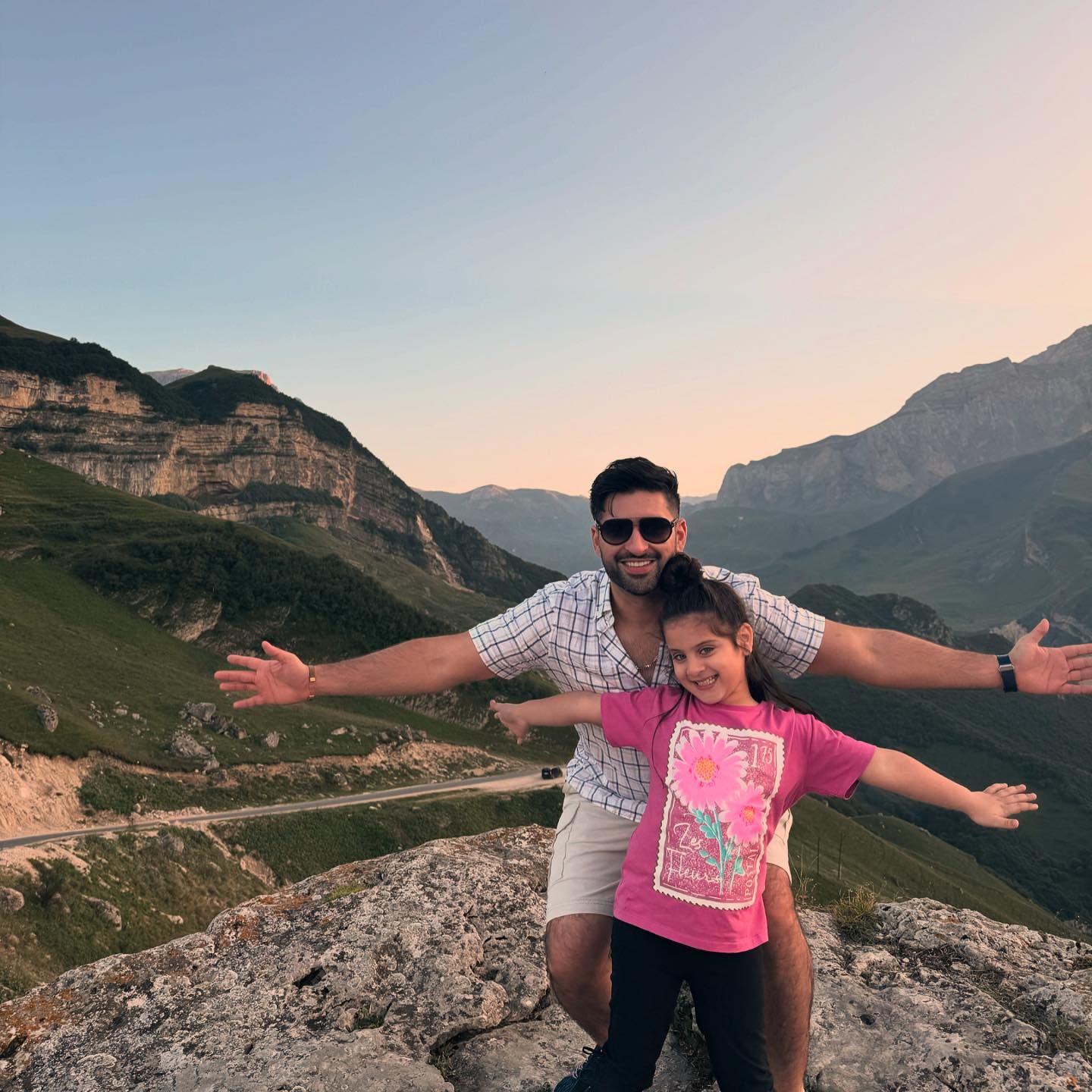New Pictures Of Aiman Khan & Muneeb Butt From Baku & Dubai