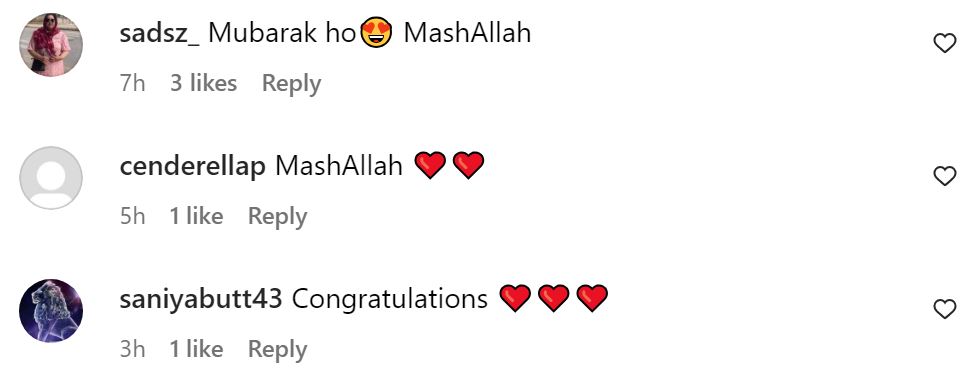 Saba Faisal Celebrated the Arrival of Her Third Grandchild