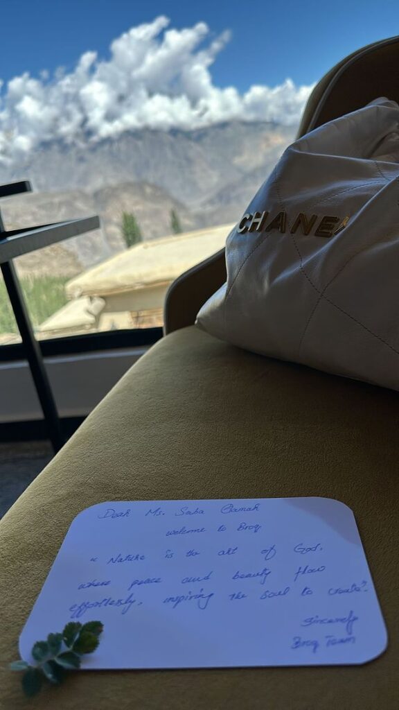 Saba Qamar Vacationed in Skardu