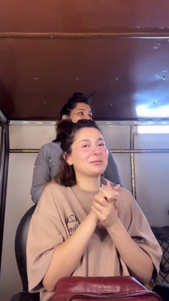 Video Of Sharjeena's Makeover for Kabhi Main Kabhi Tum Is Shared by Hania Aamir