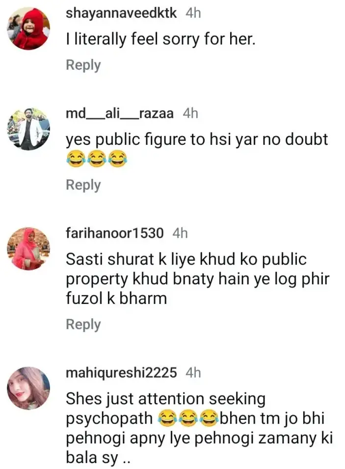Alizeh Shah Responds Vigorously To Trolls