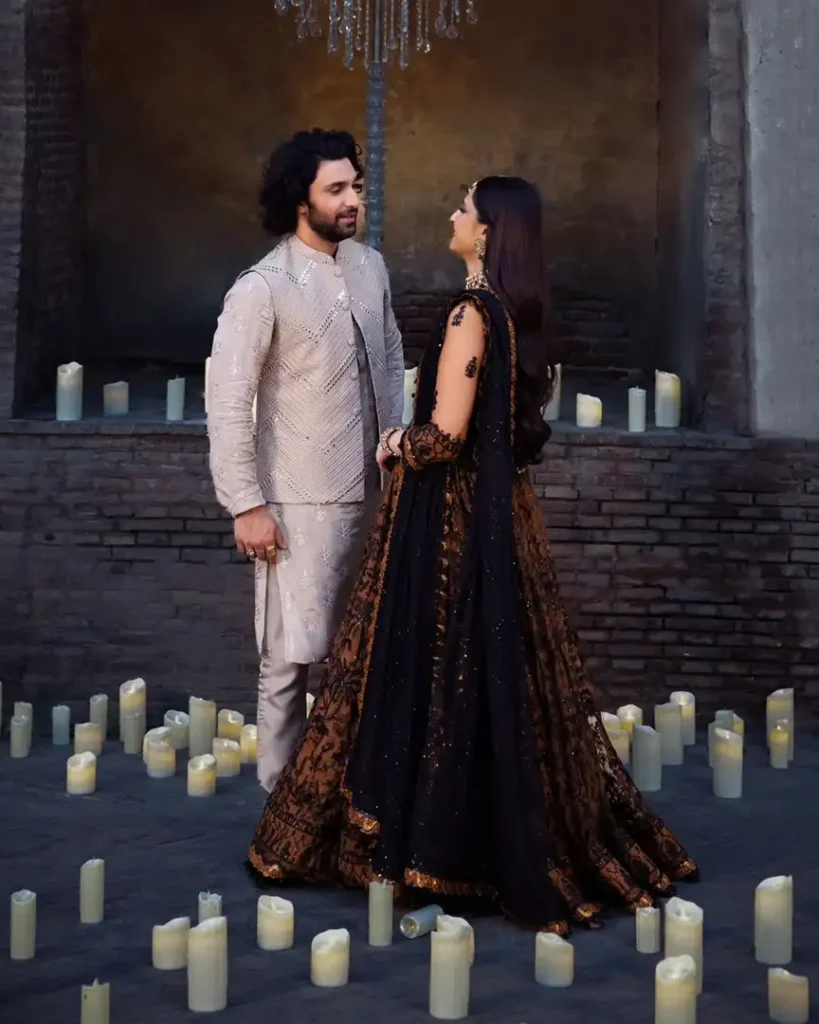 Asim Jofa's Latest Collection Featured Ahad Raza Mir & Ramsha Khan