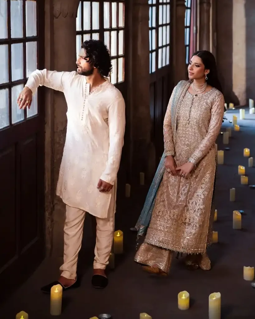 Asim Jofa's Latest Collection Featured Ahad Raza Mir & Ramsha Khan