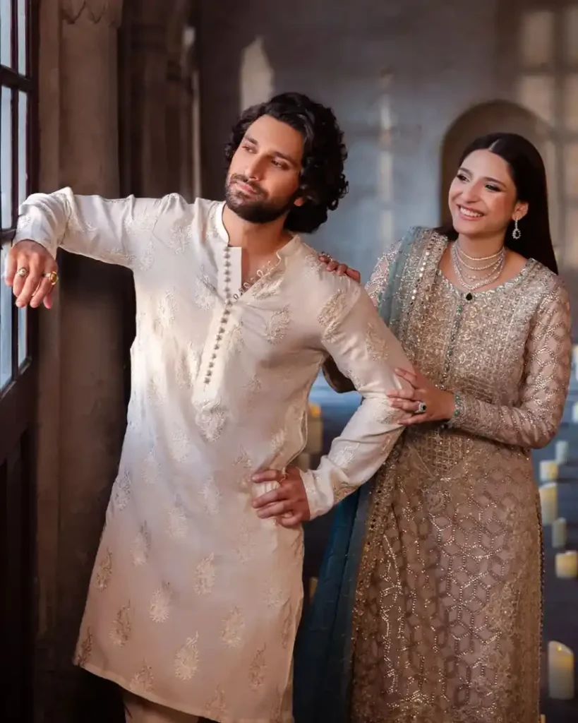 Asim Jofa's Latest Collection Featured Ahad Raza Mir & Ramsha Khan