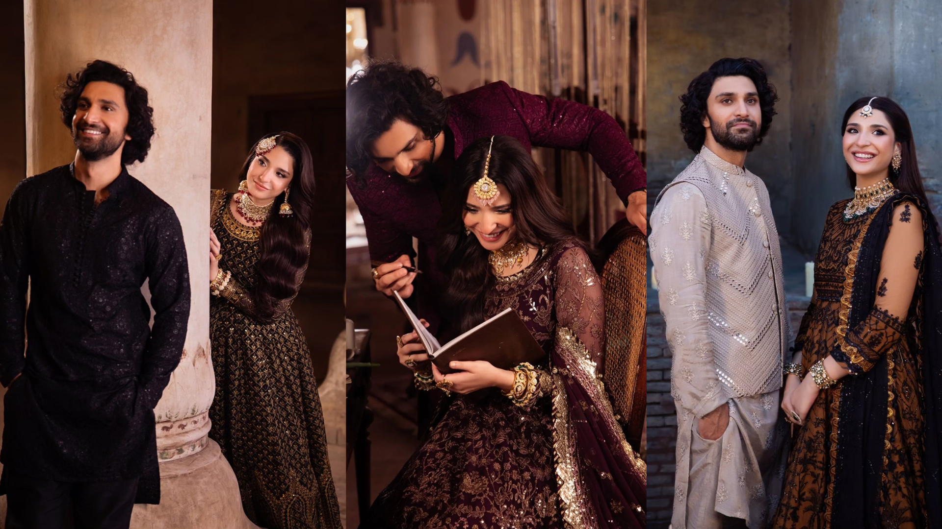 Asim Jofa's Latest Collection Featured Ahad Raza Mir & Ramsha Khan