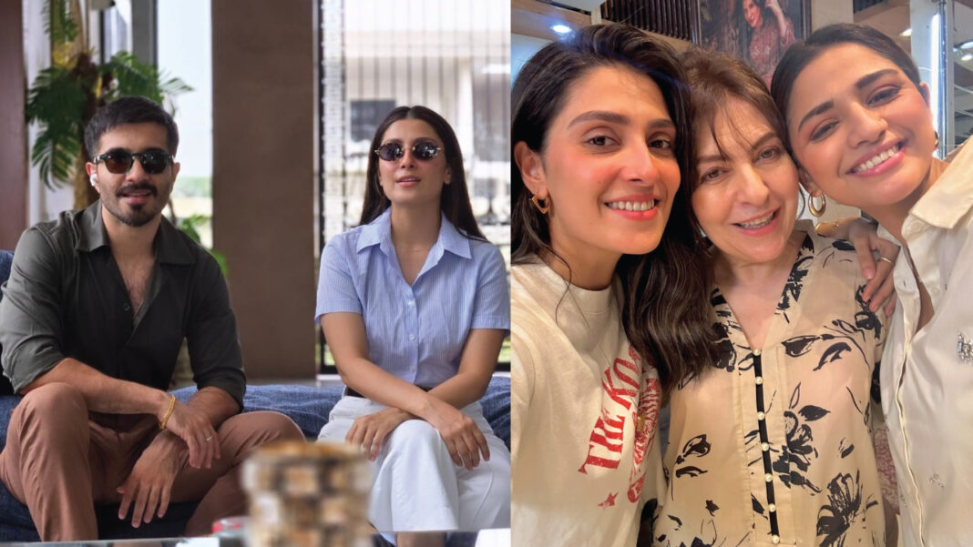Ayeza Khan & Feroze Khan Upcoming Drama Humraaz BTS Pictures & Video