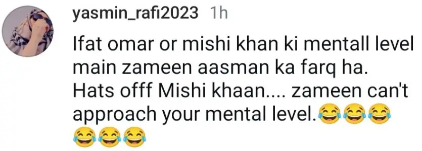 Iffat Omar And Mishi Khan Fight On Social Media