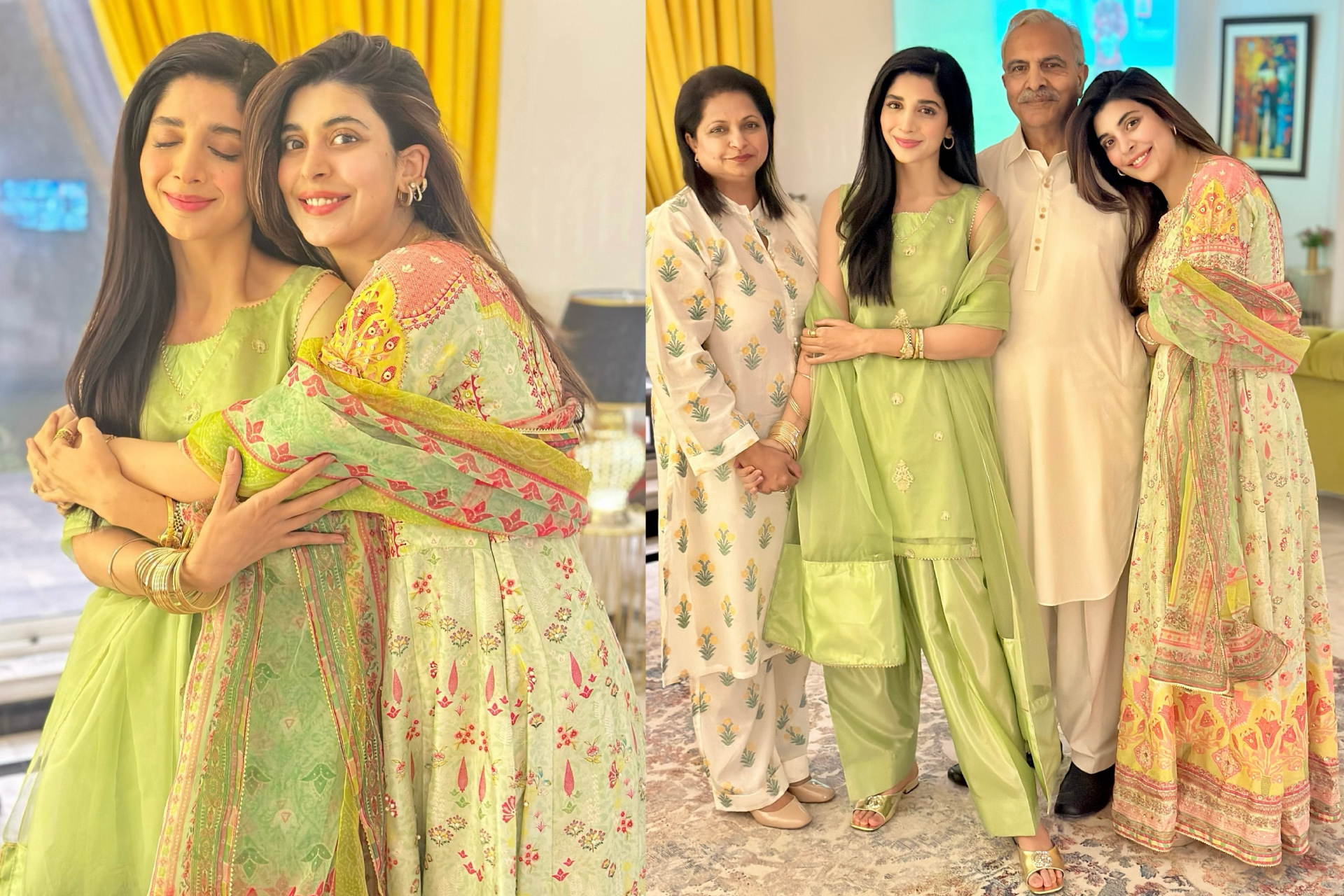 New Pictures Of Urwa And Mawra Hocane With Their Parents