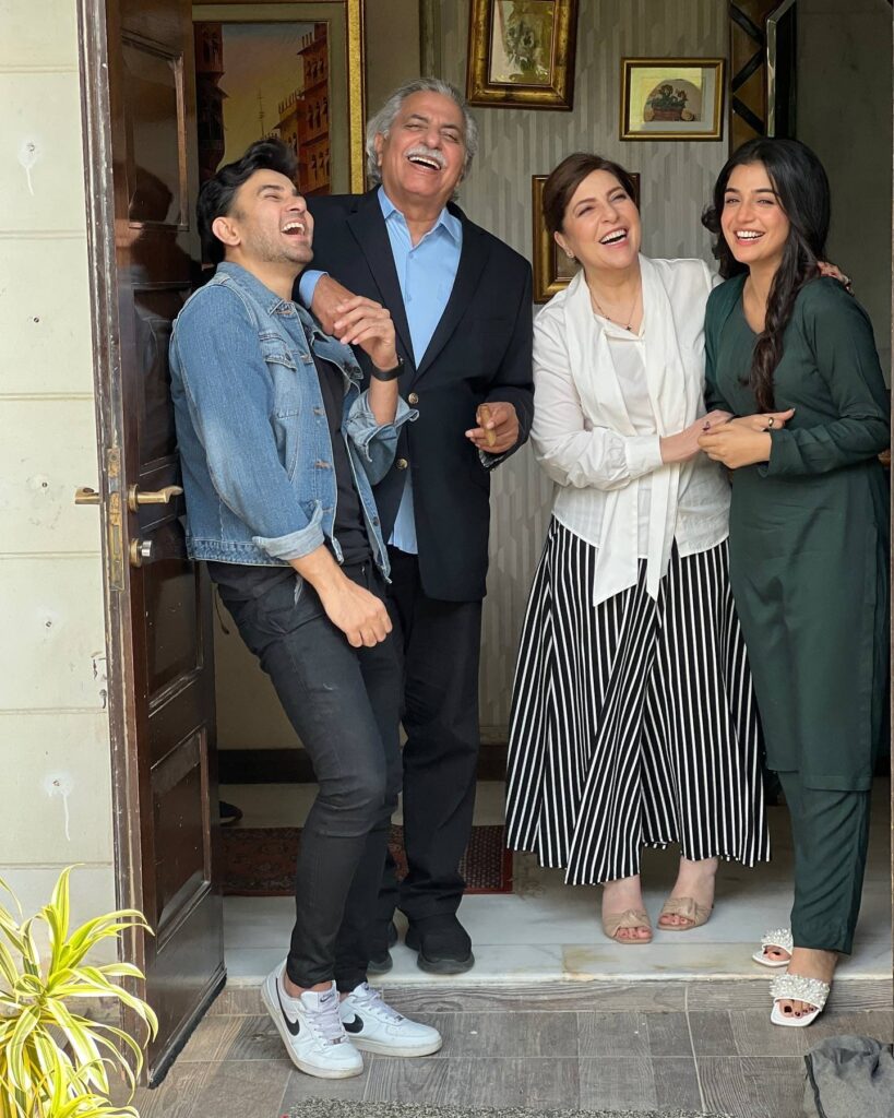 Pictures from the Drama Serial Kaffara BTS