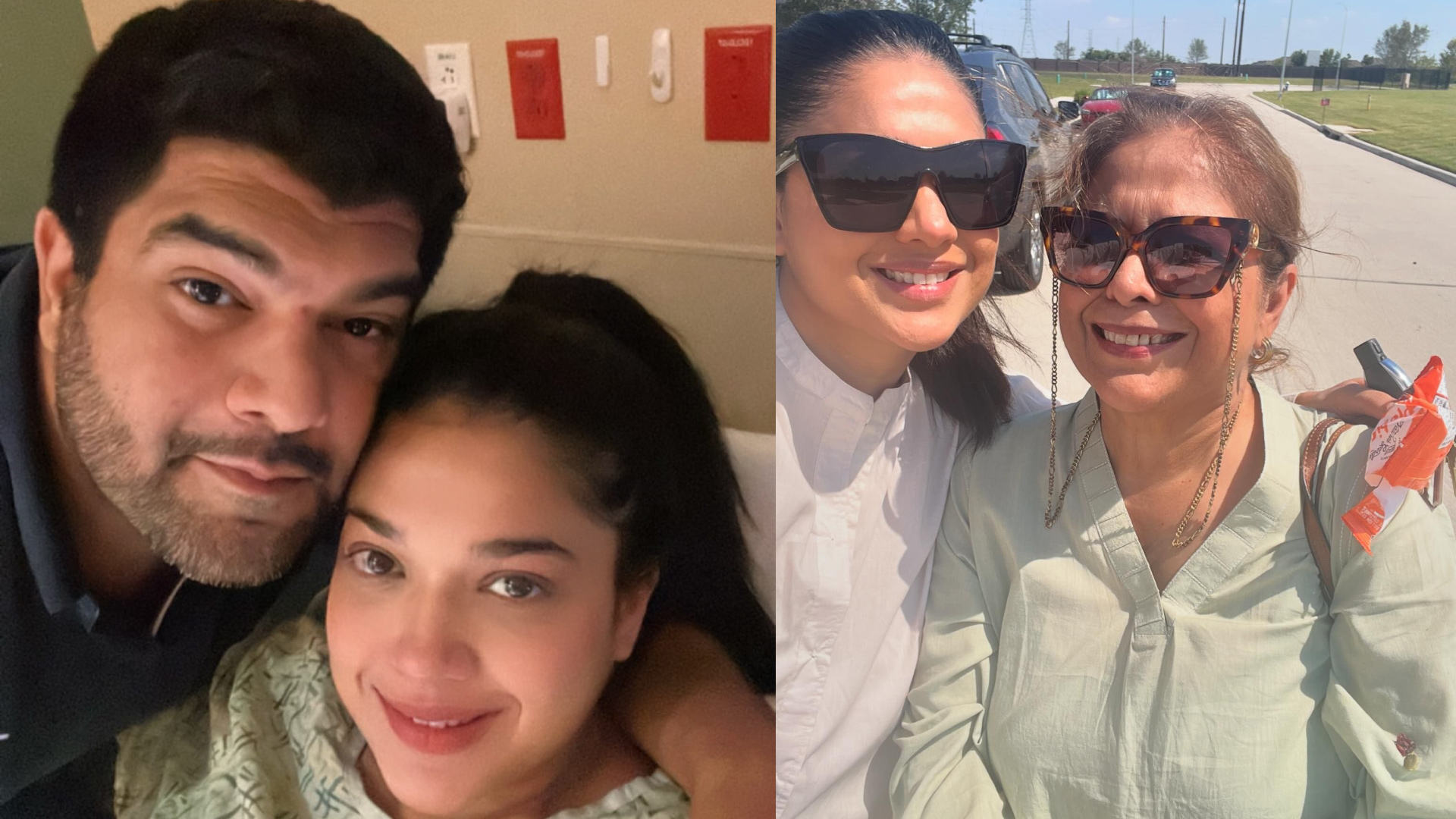 Sanam Jung's Recent Pictures With Her Mother & Husband