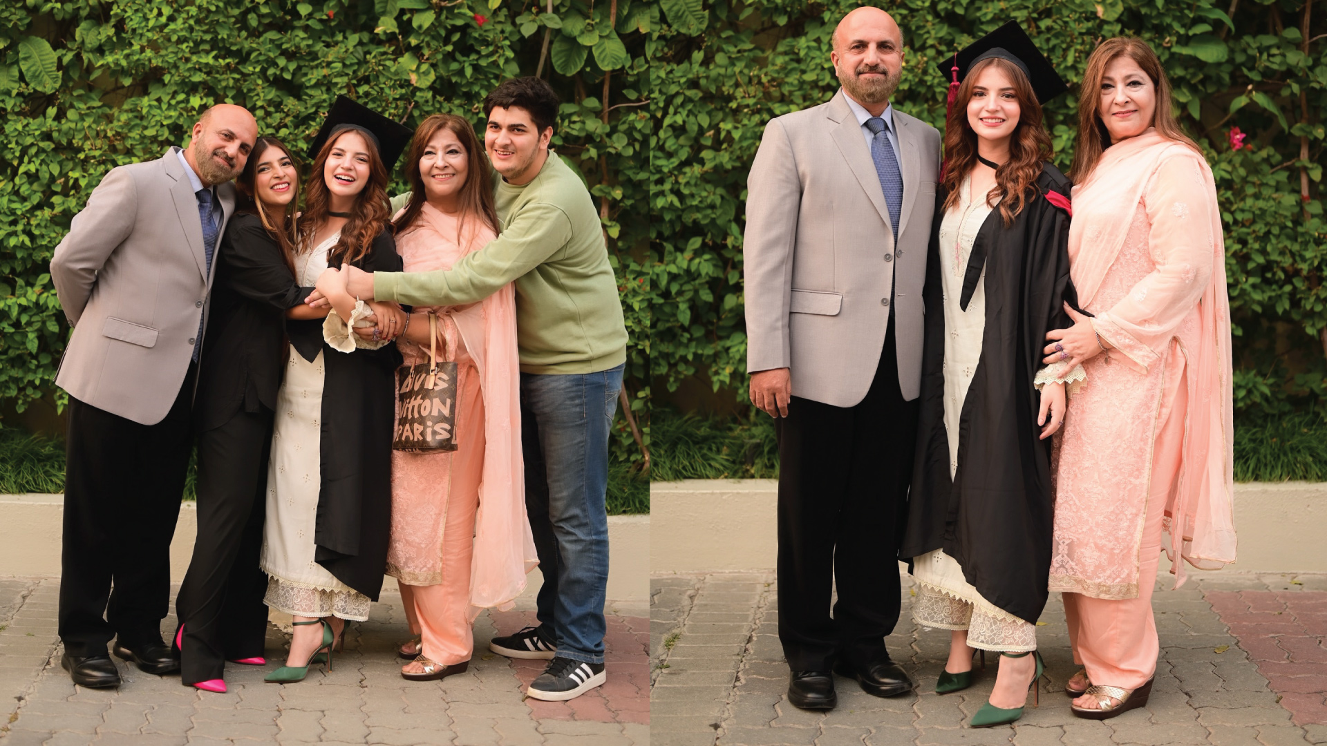 Pictures From Dananeer Mobeen's Graduation Ceremony With His Parents