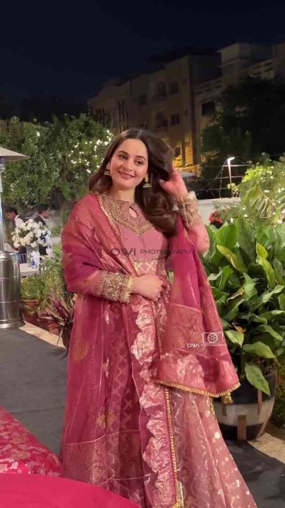 At A Family Wedding, Aiman Khan & Minal Khan Were Spotted