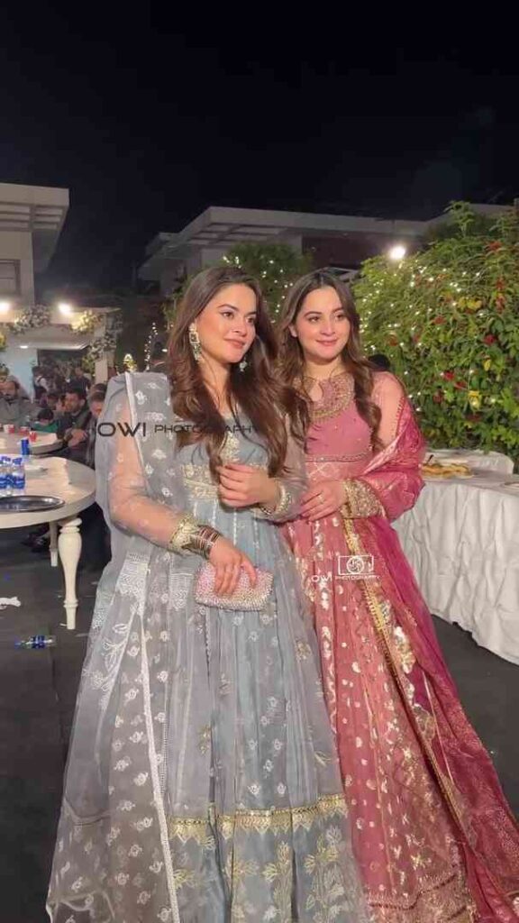 At A Family Wedding, Aiman Khan & Minal Khan Were Spotted