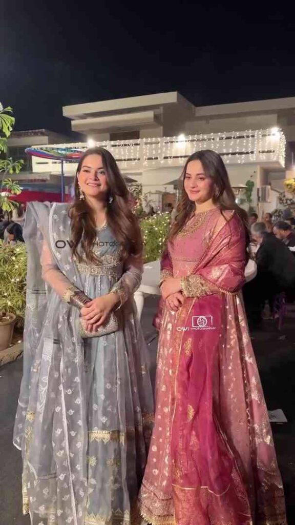 At A Family Wedding, Aiman Khan & Minal Khan Were Spotted