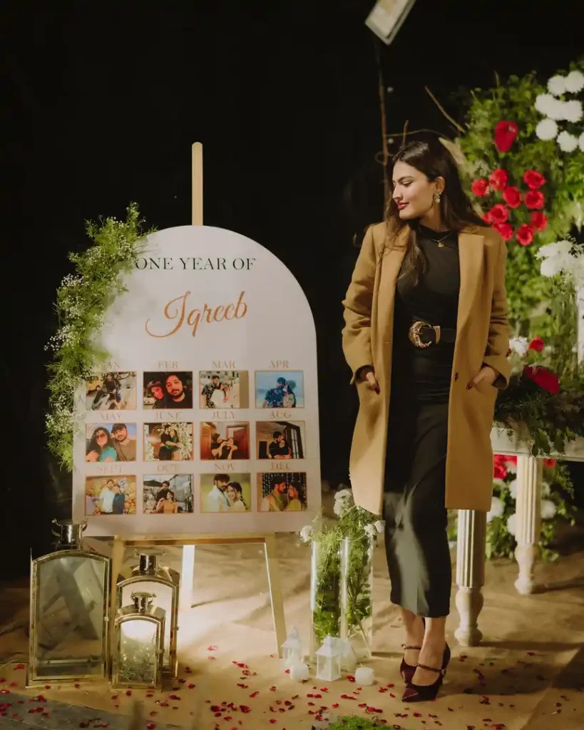 Iqra Kanwal Enjoys A Romantic Wedding Anniversary Celebration