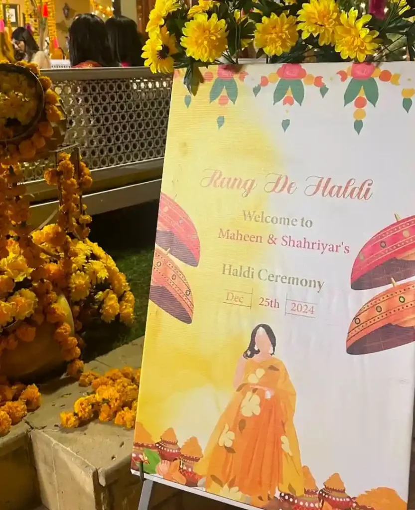 Maheen Siddiqui & Sheheryar Munawar Haldi Ceremony