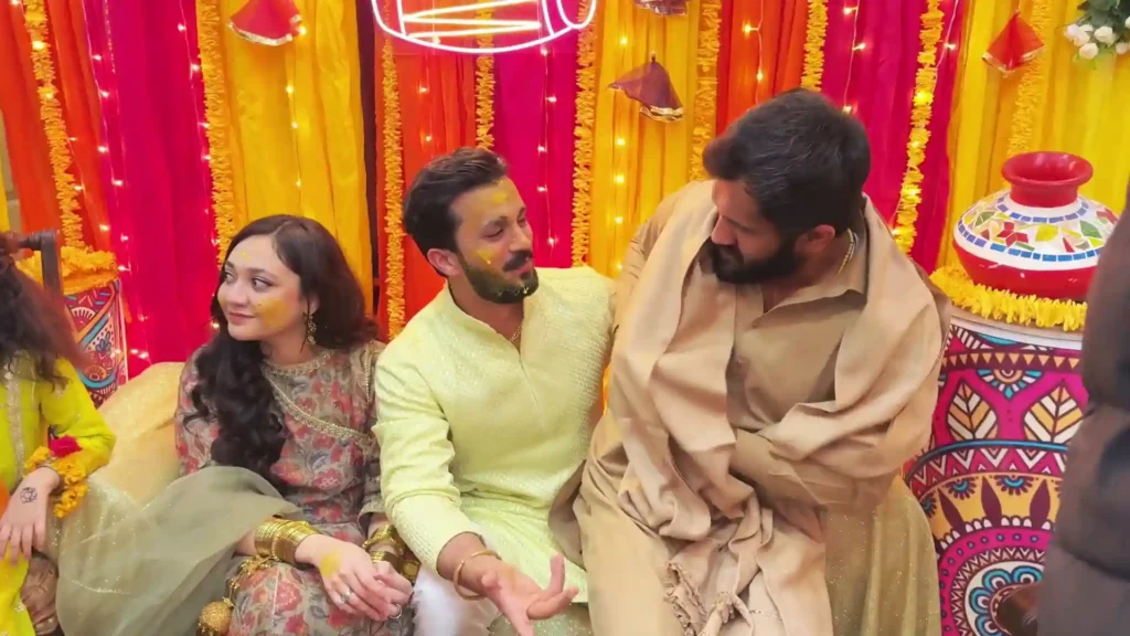 Pictures of Rajab Butt and Wife's First Dholki