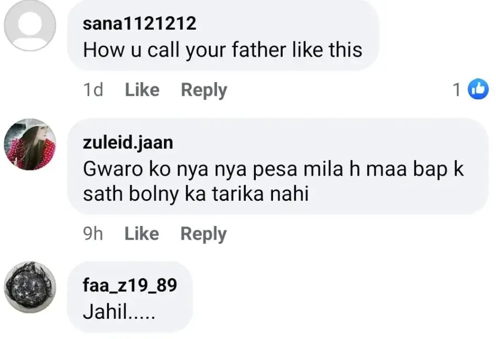 Rajab Butt Faces Backlash For Ignoring Parents