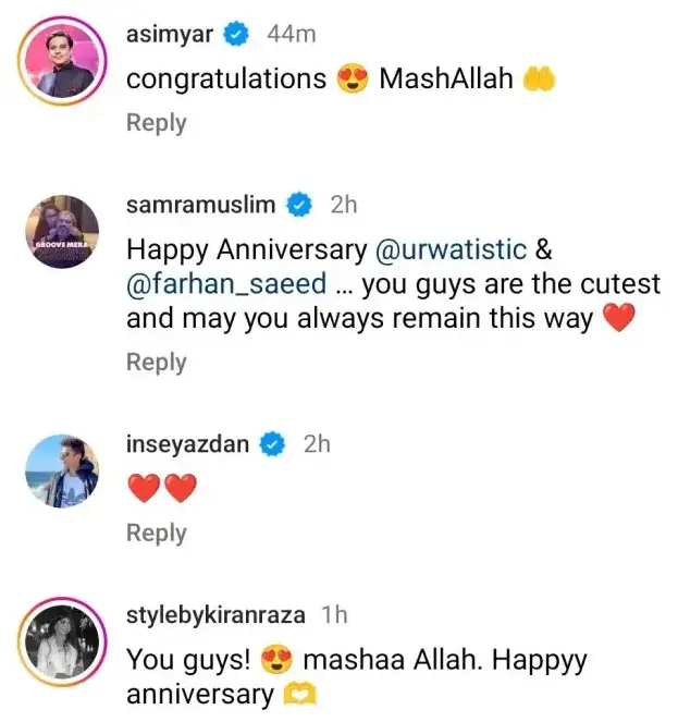 The Romantic Wedding Anniversary Video Of Urwa Hocane & Farhan Saeed
