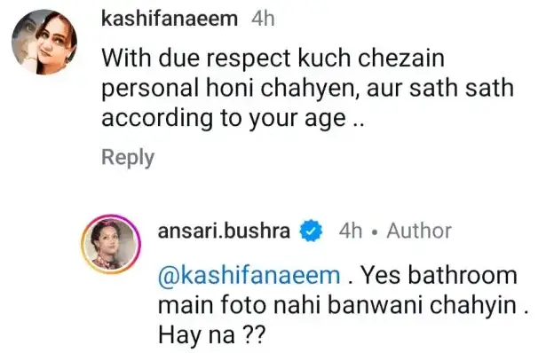 Calls Critics Jealous By Bushra Ansari