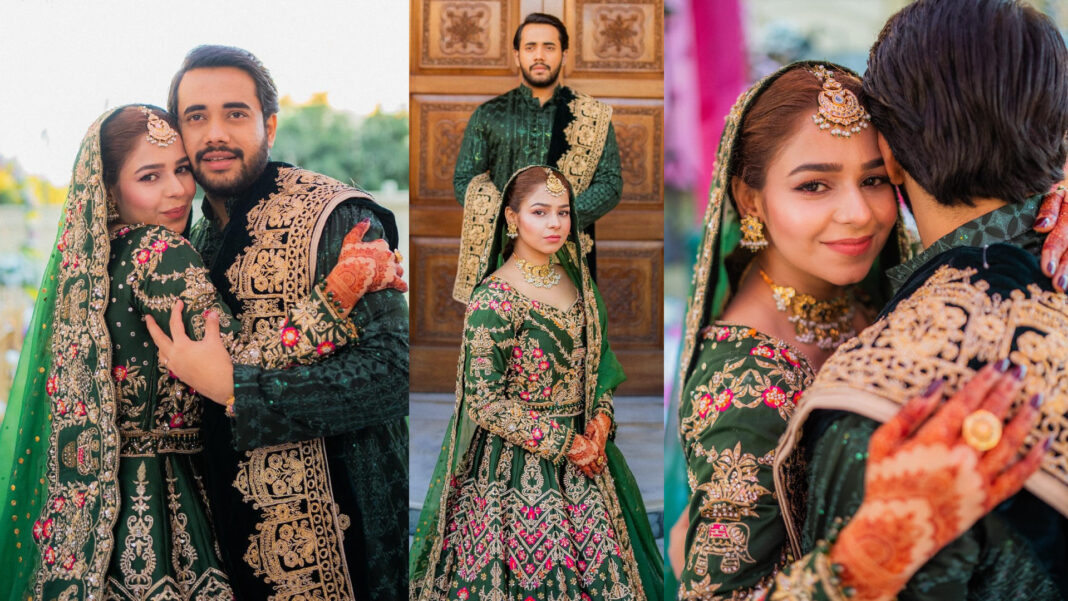 Hareem Sohail Glows in Green at Her Mehendi