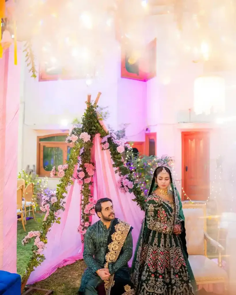 Hareem Sohail Glows in Green at Her Mehendi