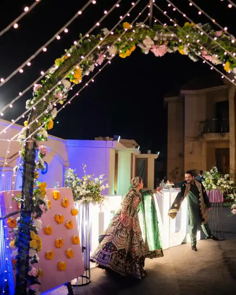 Hareem Sohail Glows in Green at Her Mehendi