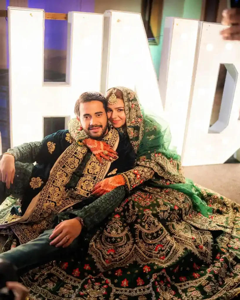 Hareem Sohail Glows in Green at Her Mehendi