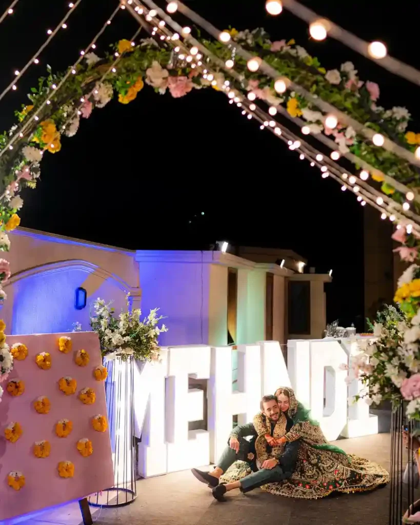 Hareem Sohail Glows in Green at Her Mehendi