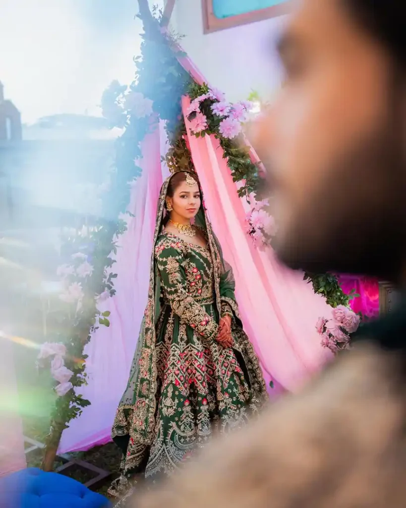 Hareem Sohail Glows in Green at Her Mehendi