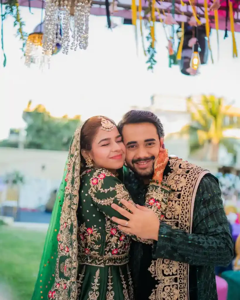 Hareem Sohail Glows in Green at Her Mehendi